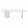 Lounge Couchtisch Jask rechteckig Cremeweiss 130 cm