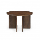 Beistelltisch Jask rund Walnuss Braun 60 cm