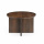 Beistelltisch Jask rund Walnuss Braun 60 cm