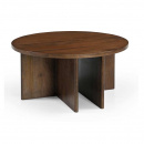 Couchtisch Jask rund Walnuss Braun 80 cm