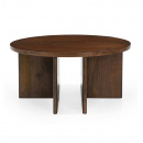 Couchtisch Jask rund Walnuss Braun 80 cm