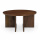 Couchtisch Jask rund Walnuss Braun 80 cm