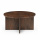 Couchtisch Jask rund Walnuss Braun 80 cm