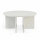 Couchtisch Jask rund Holz Cremeweiss 80 cm