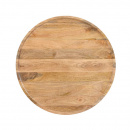 Salontisch Jask rund Fuss kegelförmig Holz naturell 75 cm