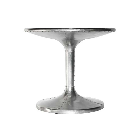 Flugzeug Aluminium Beistelltisch Fly silber rund 60 cm