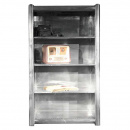 Schrank silber Flugzeug Aluminium Bücherregal 170 cm