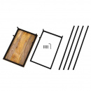 Laptoptisch industrial Gestell Beistelltisch Holzplatte 60 cm