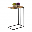 Laptoptisch industrial Gestell Beistelltisch Holzplatte 60 cm