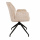 Eleganter Stuhl Eden Cream gepolstert 360 Grad drehbar