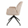 Eleganter Stuhl Eden Cream gepolstert 360 Grad drehbar