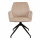 Eleganter Stuhl Eden Cream gepolstert 360 Grad drehbar