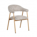 Polsterstuhl Scandy Armlehne Gestell hellbraun