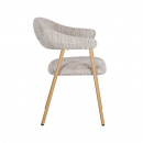 Polsterstuhl Scandy Armlehne Gestell hellbraun