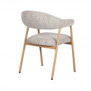 Polsterstuhl Scandy Armlehne Gestell hellbraun