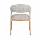 Polsterstuhl Scandy Armlehne Gestell hellbraun