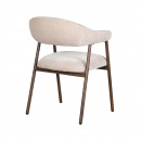 Polsterstuhl Scandy Armlehne Gestell Farbton Tan