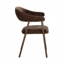 Polsterstuhl Scandy Armlehne Gestell Farbton Umber