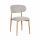 Japandi Polsterstuhl Scandy Metall Gestell hellbraun
