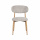 Japandi Polsterstuhl Scandy Metall Gestell hellbraun