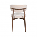 Japandi Polsterstuhl Scandy Metall Gestell Farbton Tan