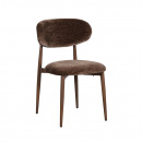 Japandi Polsterstuhl Scandy Metall Gestell Farbton Umber