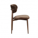 Japandi Polsterstuhl Scandy Metall Gestell Farbton Umber