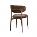 Japandi Polsterstuhl Scandy Metall Gestell Farbton Umber