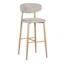 Barhocker Japandi Metall Gestell hellbraun Barstuhl