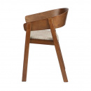 Holzsessel Esche gepolstert Armlehnen Holz Stuhl Reddish