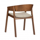 Holzsessel Esche gepolstert Armlehnen Holz Stuhl Reddish