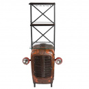 Traktor Front Bar Regal mit Glas- und Flaschenhalter