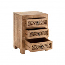 Carving Nachtkommode Mandy 3 Schubladen 65 cm