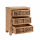 Holz Kommode Mandy 3 Schubladen mit Schnitzereien 82 cm