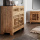 Holz Kommode Mandy 2 Laden 2 Türen mit Schnitzereien 90 cm