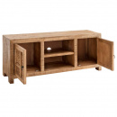 Holz TV Lowboard Mandy mit Schnitzereien 145 cm