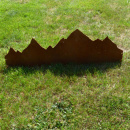 Metall Bergsilhouette Zaun- Wanddeko Berge 62 cm