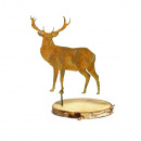 Kleiner Metall Hirsch mit Schraube zum stecken