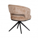 Federkern Stuhl Aven gepolstert skulpturales Design Caramel