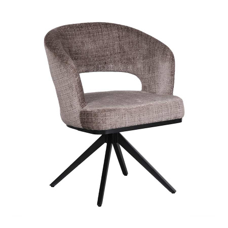 Federkern Stuhl Aven gepolstert skulpturales Design Mink