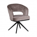 Federkern Stuhl Aven gepolstert skulpturales Design Mink