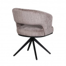 Federkern Stuhl Aven gepolstert skulpturales Design Mink