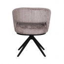 Federkern Stuhl Aven gepolstert skulpturales Design Mink