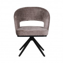 Federkern Stuhl Aven gepolstert skulpturales Design Mink