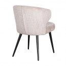 Ergonomischer Polsterstuhl Dian Komfort Federkern Sitzfläche Cream