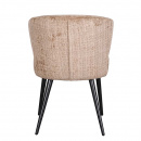 Ergonomischer Polsterstuhl Dian Komfort Federkern Sitzfläche Caramel