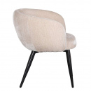 Komfort Polsterstuhl Xony Metallbeine Rückenlehne gepolstert Farbton Tan