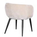 Komfort Polsterstuhl Xony Metallbeine Rückenlehne gepolstert Farbton Tan