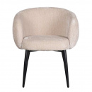 Komfort Polsterstuhl Xony Metallbeine Rückenlehne gepolstert Farbton Tan