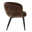 Komfort Polsterstuhl Xony Metallbeine Rückenlehne gepolstert Farbton Umber